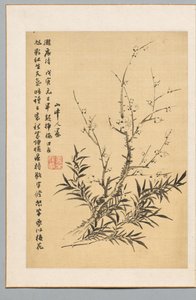 Pflaumenblüten und Bambus, 1818