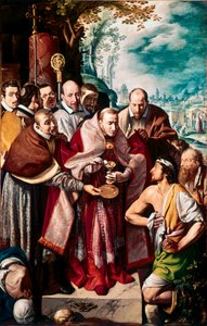 Der heilige Karl Borromäus kommuniziert Pestkranke von Tanzio da Varallo