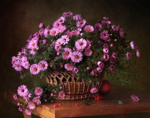 Herbstlicher Asterkorb von Tatyana Skorokhod