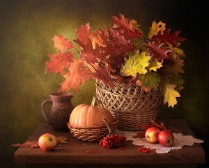 Rustikales Herbststillleben von Tatyana Skorokhod