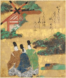 Der Strand von Sumiyoshi aus den Erzählungen von Ise