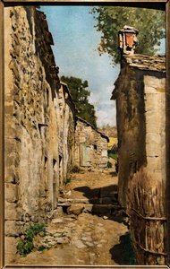 Bauernhaus in Settignano, ca. 1862 von Telemaco Signorini