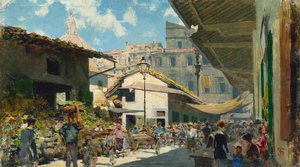 Alter Markt, ca. 1882-84 von Telemaco Signorini