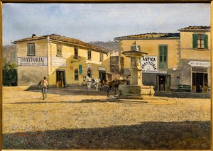 Platz in Settignano, ca. 1861