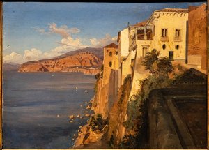 Teodoro Duclère: "Tassos Haus in Sorrent", Ölgemälde, ca. 1862