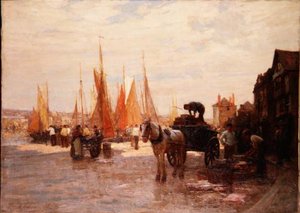 Ein Blick auf den Hafen von Brixham, Devon