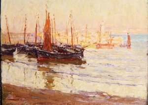 Abend im Hafen, St. Ives, Cornwall von Terrick Williams