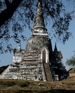 Eine Stupa des buddhistischen Tempels