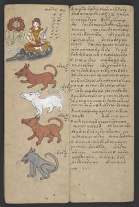 Or 16455 f.11r, Tiere aus dem Tierkreis, aus Phrommachat