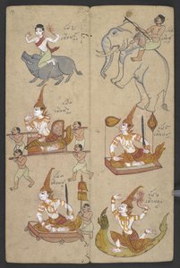 Tiere aus dem Tierkreis, aus Phrommachat von Thai School