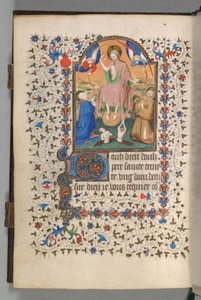 Stundenbuch (Gebrauch von Paris): Fol. 204v, Jüngstes Gericht von The Bedford Master