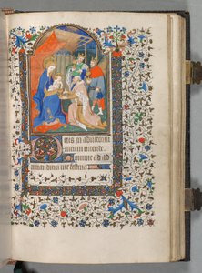 Stundenbuch Gebrauch von Paris: Fol. 67r, Anbetung der Könige, ca. 1420