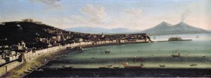 Die Bucht von Neapel vom Westen, 1710 von The Metropolitan Master