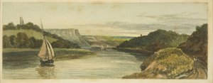 Der Avon unterhalb der Sea Walls, ca. 1820 von The Rev. John Eagles