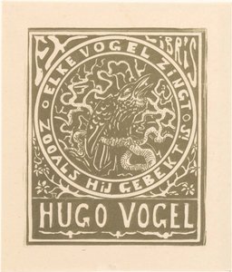 Ex Libris von Hugo Vogel von Theo van Hoytema
