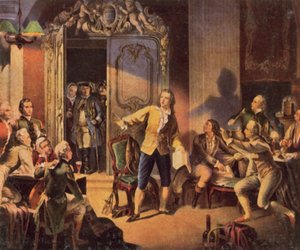 Schiller liest sein erstes Drama, „Die Räuber“