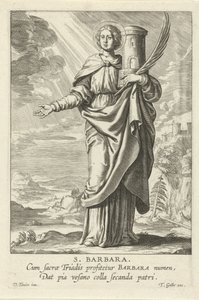 Heilige Barbara von Theodoor Galle