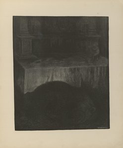 Illustration aus dem Buch Svartedauen von Th. Kittelsen und veröffentlicht von L.E. Tvedte (no, 1901) von Theodor Kittelsen