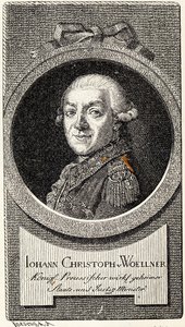Johann Christoph von Woellner 1732-1800 von Theodor Knesing