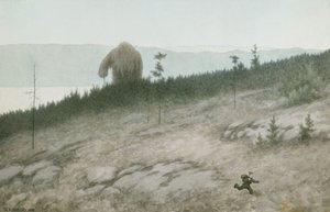 Aschenbrödel und der Troll von Theodor Kittelsen