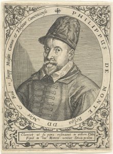 Porträt des Komponisten Philippe de Monte, 1521-1603, ca. 1598 von Theodore de Bry