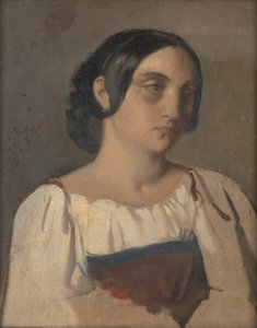 Porträt einer italienischen Frau von Théodore Chassériau