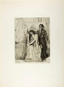 Das Weidenlied, Tafel neun aus Othello von Théodore Chassériau