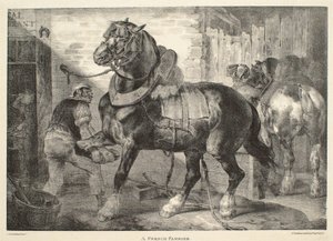 Ein französischer Hufschmied von Theodore Gericault