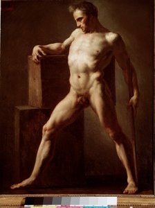 Akademie. Akademische Studie des nackten Körpers. Gemälde von Jean Louis Theodore Gericault (1791-1824) 1808-1812. Rouen, Musée des Beaux Arts von Theodore Gericault