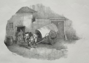 Karrenpferd aus den Leimen befreit von Theodore Gericault