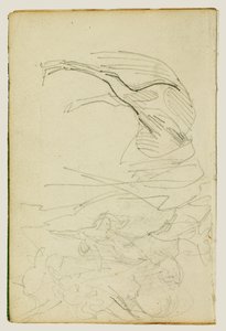 Kompositionsstudie, Pferdestudien von Theodore Gericault