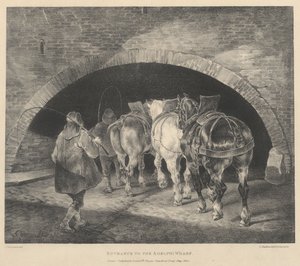 Eingang zum Adelphi Wharf von Theodore Gericault