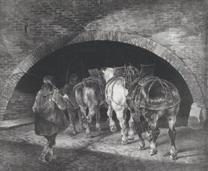 Eingang zum Adelphi Wharf, 1821 von Theodore Gericault