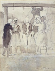 Hinrichtung in London (die Bestrafung) von Theodore Gericault
