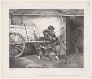 Das Pferd des Gipsers von Theodore Gericault