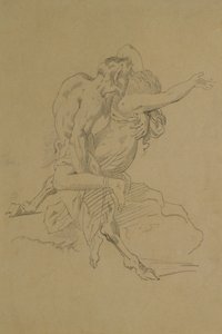 Nymphe und Satyr von Theodore Gericault