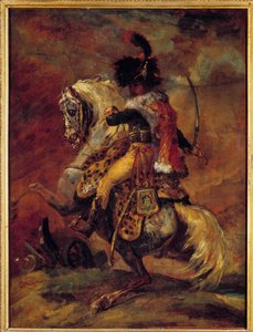 Offizier der Jäger zu Pferd der kaiserlichen Garde von Theodore Gericault