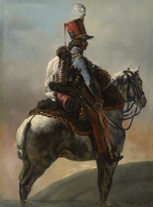 Studie nach "Trompeter der Husaren", ca. 1815?-27 von Theodore Gericault