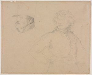 Studie von zwei Soldaten