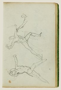 Drei Studien eines Bogenschützen von Theodore Gericault