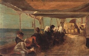An Bord eines Schiffes
