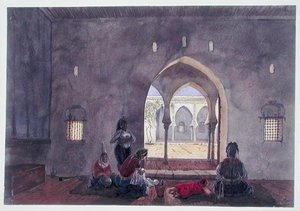 Ein maurisches Interieur, Algier, ca. 1835 von Theodore Leblanc