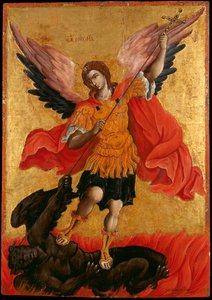 Der Erzengel Michael, zweite Hälfte des 17. Jahrhunderts von Theodore Poulakis