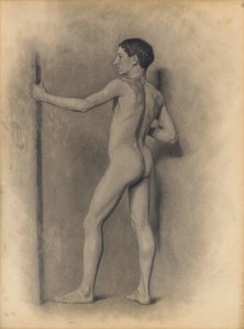 Studie der männlichen Figur, 1875 von Theodore Robinson