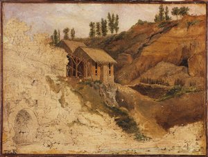 Ein Steinbruch von Theodore Rousseau