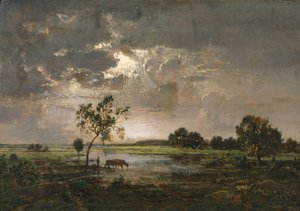 Landschaft, um 1842 von Theodore Rousseau