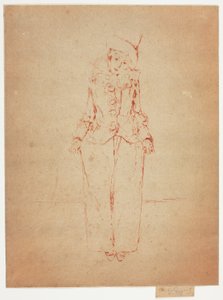 Pierrot en Pied, Porträt der Dame A. C. von Theodore Roussel