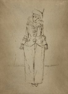 Pierrot en Pied, Porträt der Dame A. C. von Theodore Roussel