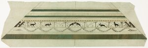 Rahmen mit Hirsch- und Blumenmuster (unterer Rahmenabschnitt) von Theodore Roussel