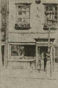 Der kleine Fischladen, Chelsea Embankment von Theodore Roussel